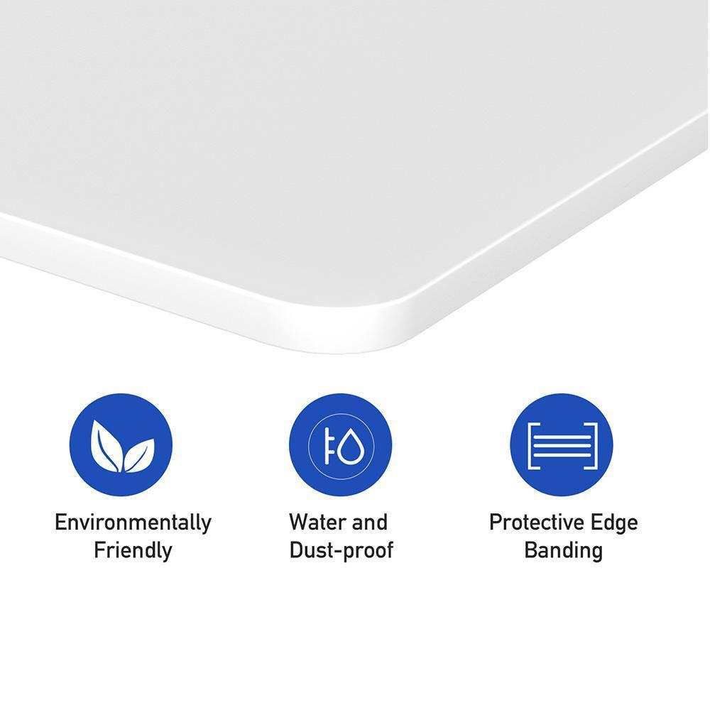 Maidesite Table Top DIY Computer Desk Top with Pre-drilled Holes for Home and Office