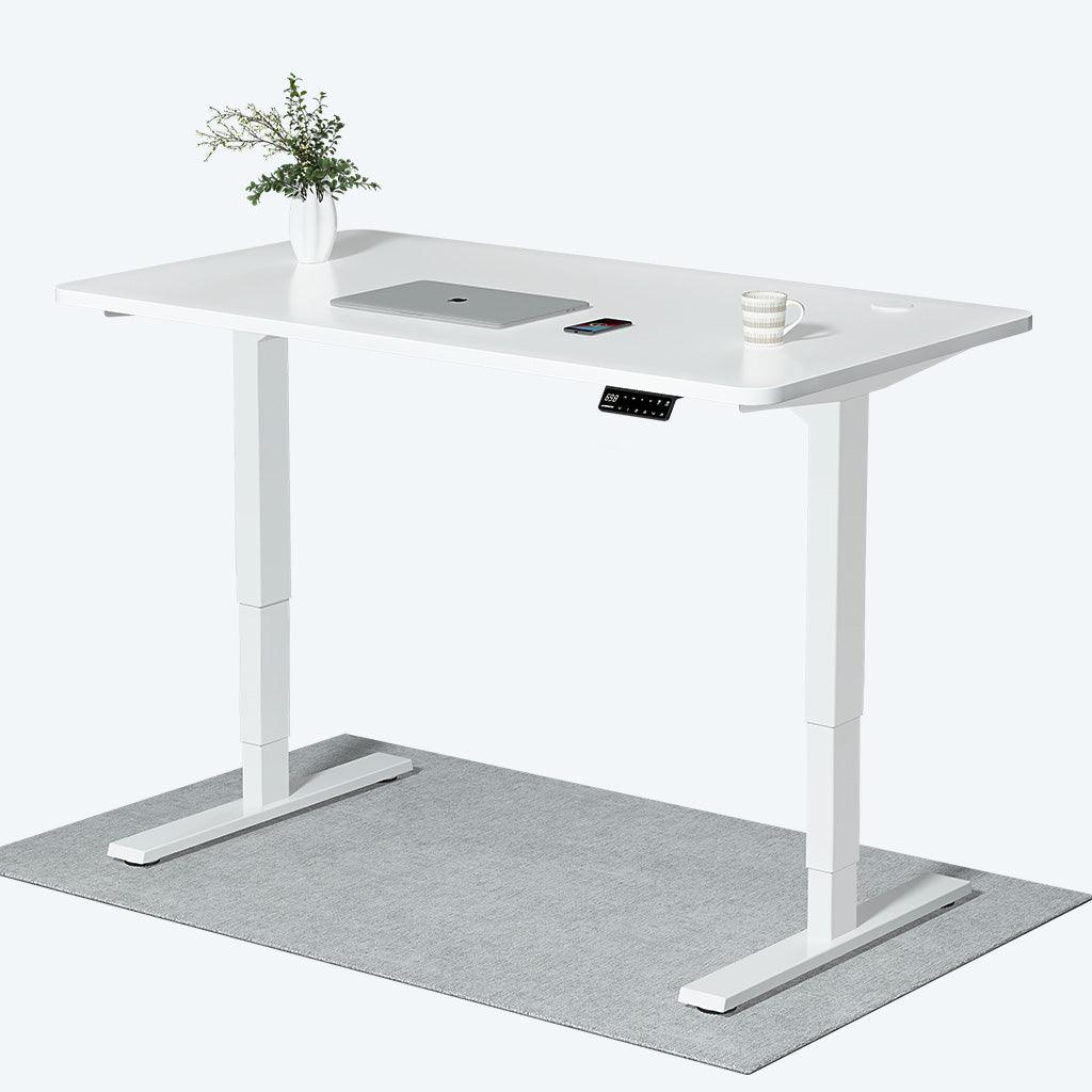Minimalist electric standing desk 140x70cm Maidesite S2 Pro Plus white for home and office