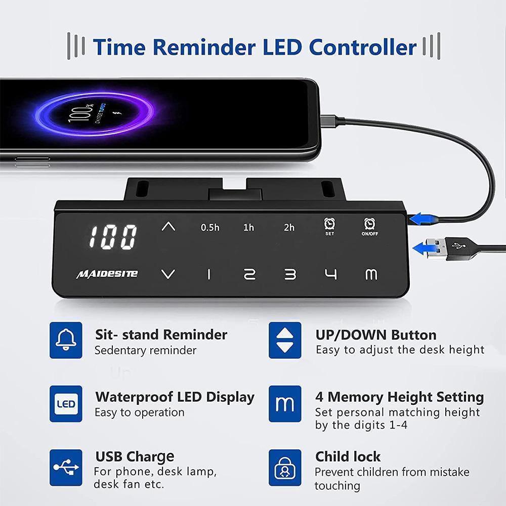 Maidesite SC1 Pro - Electric Height Adjustable Standing Desk 160X80/180x80 cm