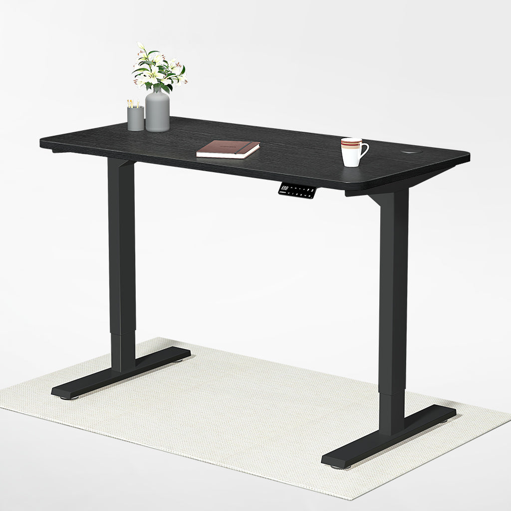 Maidesite S2 Pro black standing desk with 120cm*60cm desktop provide comfortable workspace