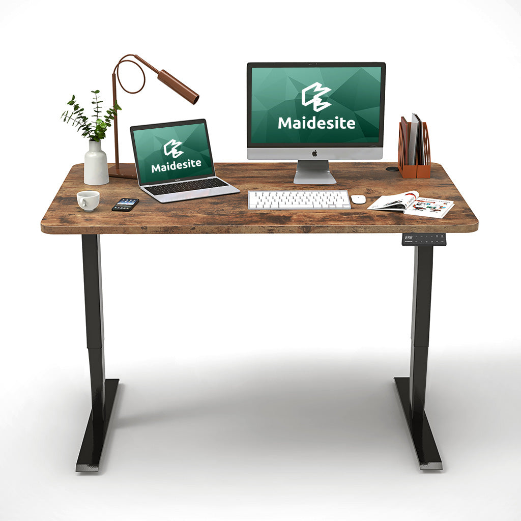 Maidesite best black standing desk provide a minimalist office environment