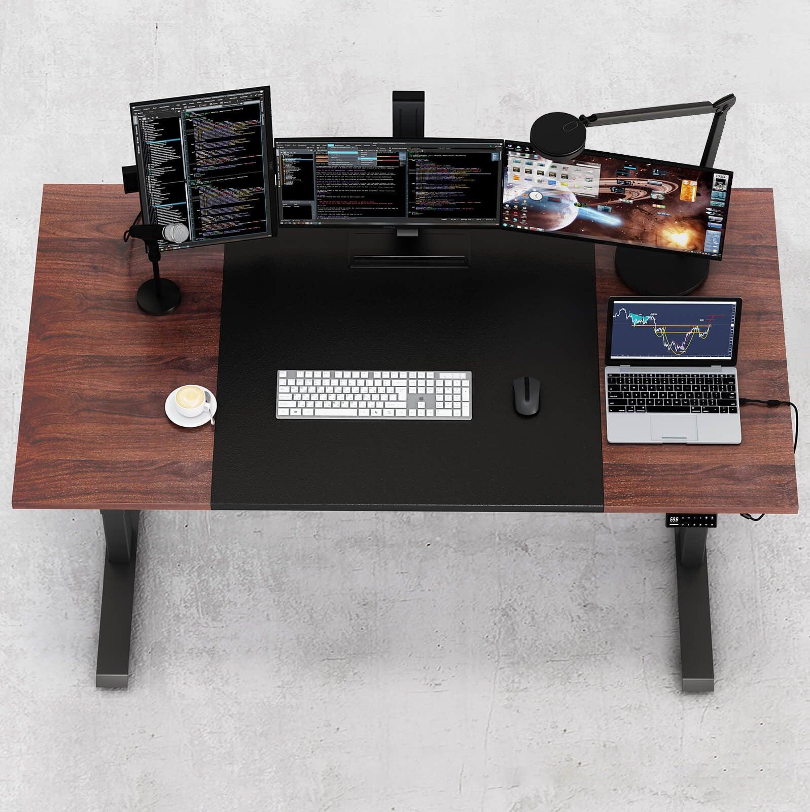 Maidesite 180x80cm computer desk is great for programmer and developer with multiple monitors use
