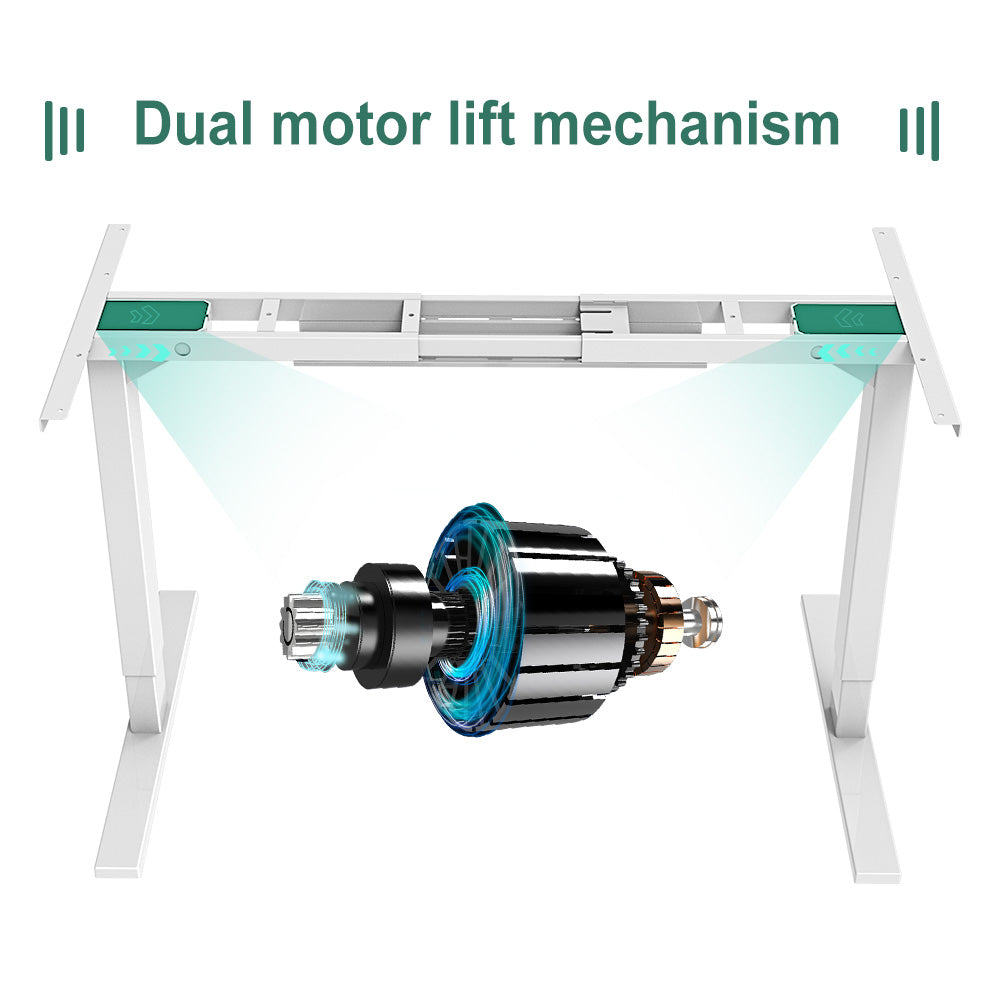 Maidesite frame use dual motor lift mechanism, stable and fast rising speed