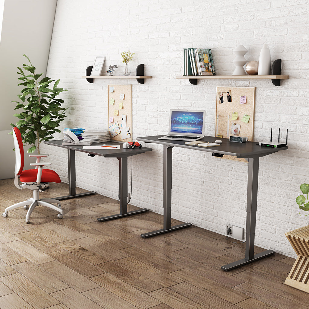 Home office with S2 Pro Plus standing desk for productivity and health