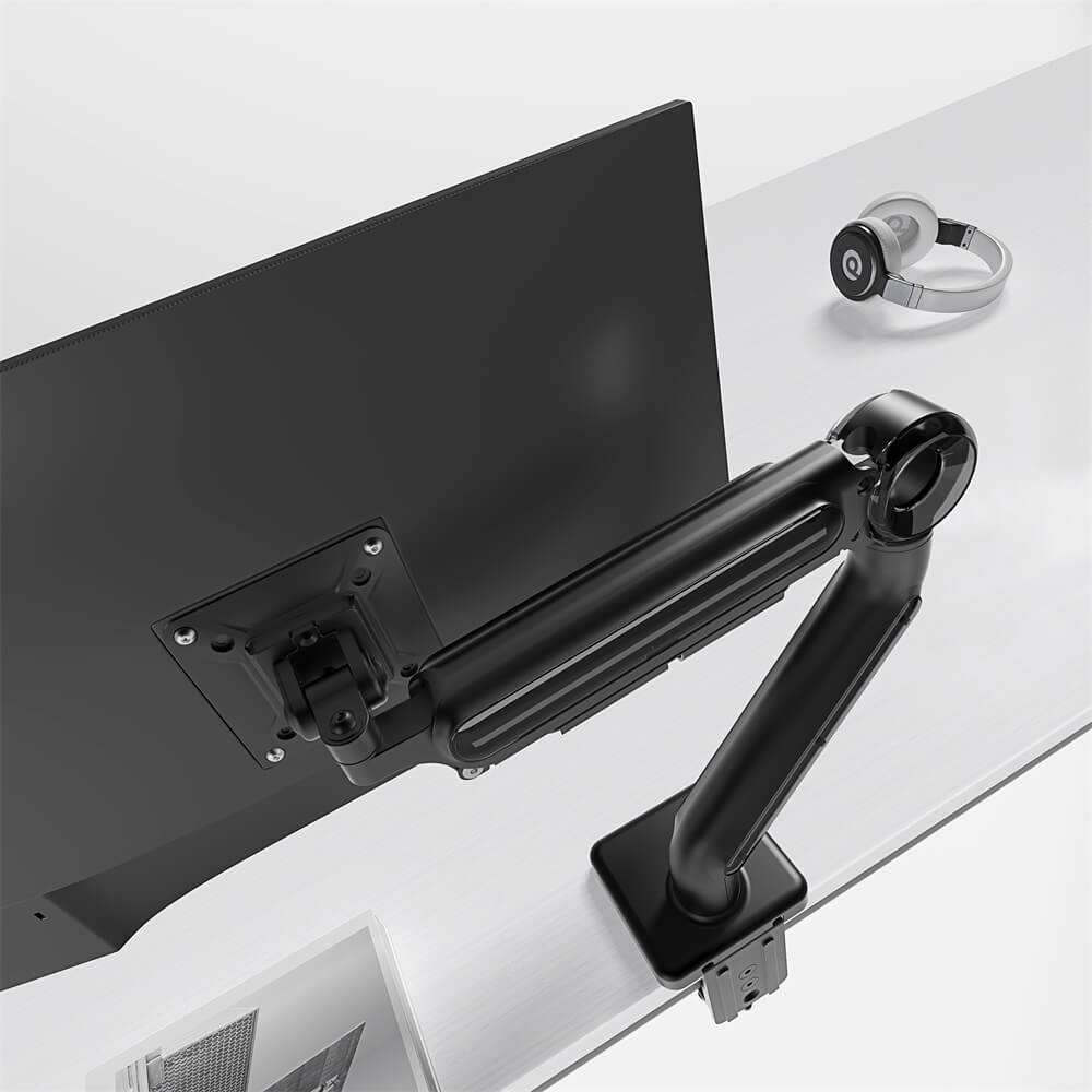 Computer Desk Arm Maidesite Aluminium Monitor Arm Single Arm Desk Mount – MaidesiteUK