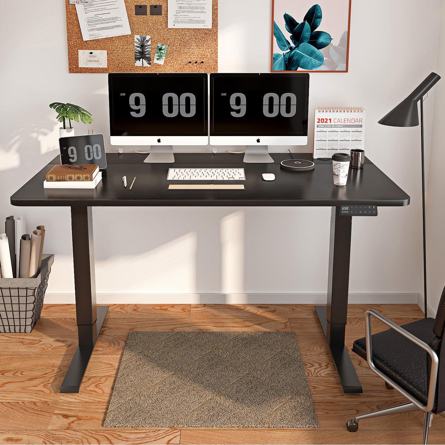 stading desk 140x70cm electric computer desk S2 Pro for home office use-MaidesiteUK
