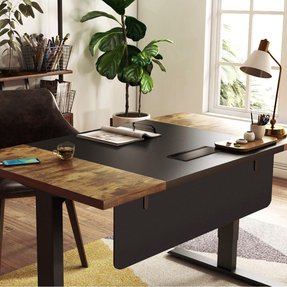 160x80cm vintage black standing desk for home and office