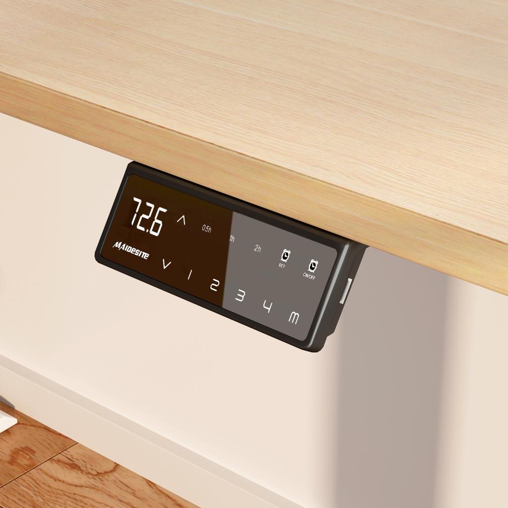 Maidesite Height Adjustable Desk Wood Control Panel with Memory Setting