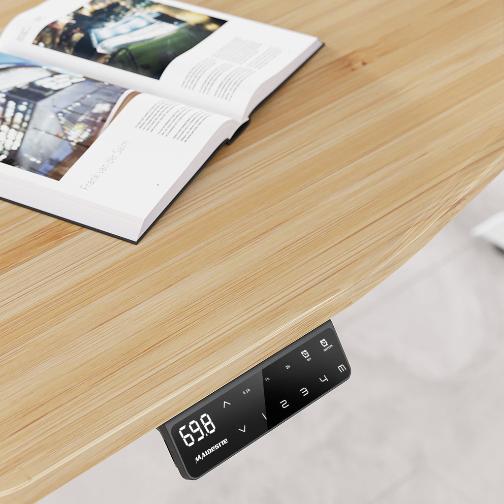 natural bamboo desk top and smart control